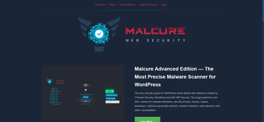 Website Vulnerability Scanner - Malcure Malware Scanner