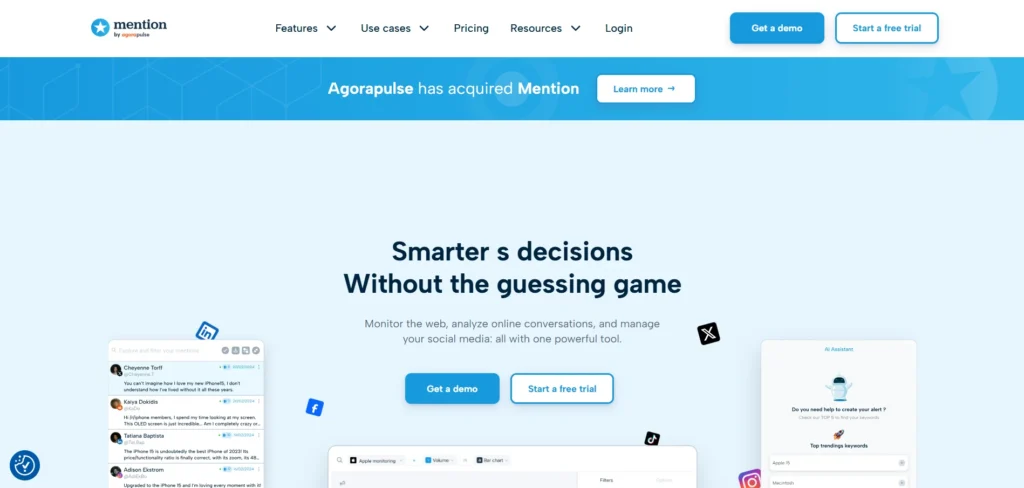 Social Media Monitoring Software - Mention