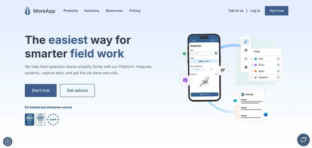 Data Entry Software - MoreApp Forms