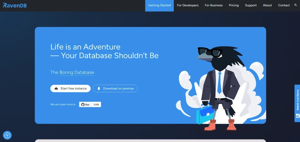 secure database management platform - RavenDB