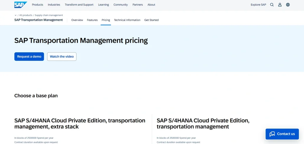 logistics software - SAP Logistics
