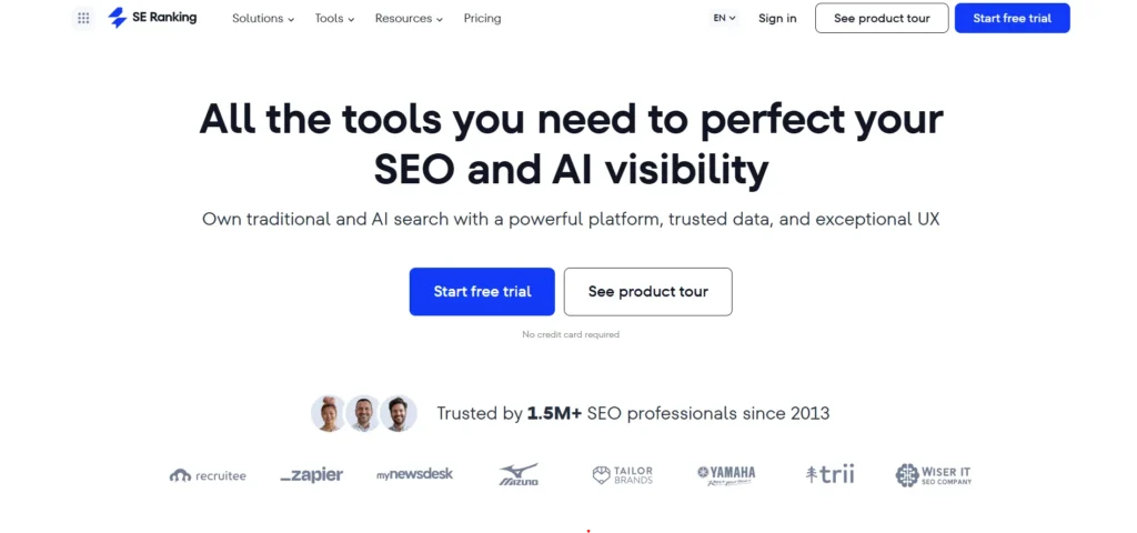 SE Ranking - White Label SEO Audit Tool