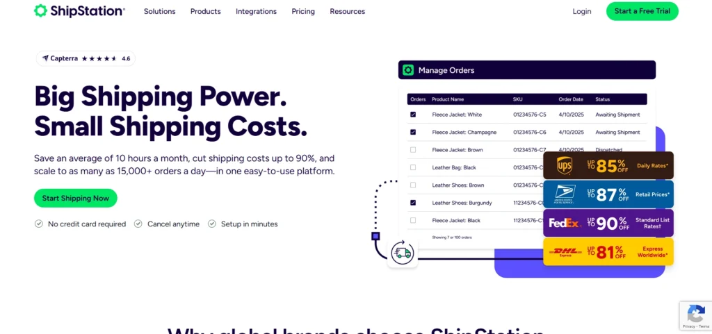 logistics software - ShipStation