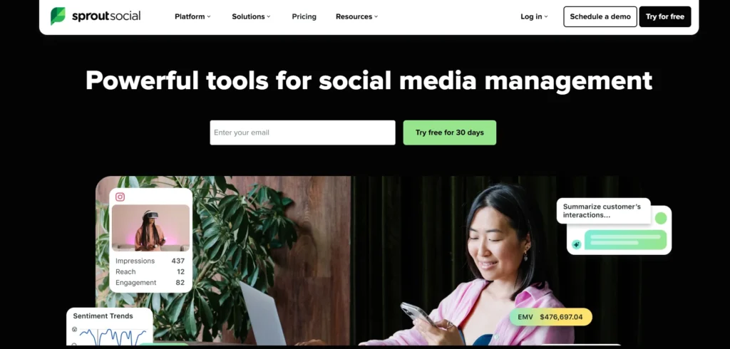 Social Media Monitoring Software - Sprout Social