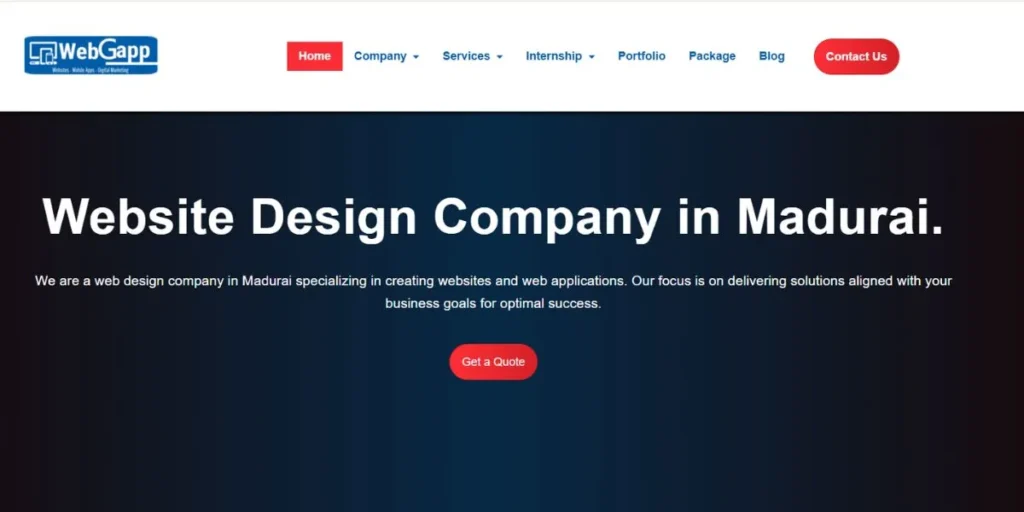 Web Design Companies in Madurai