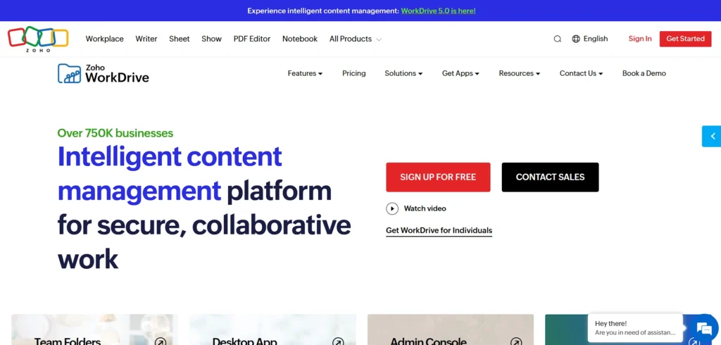 Document Control Software - Zoho WorkDrive