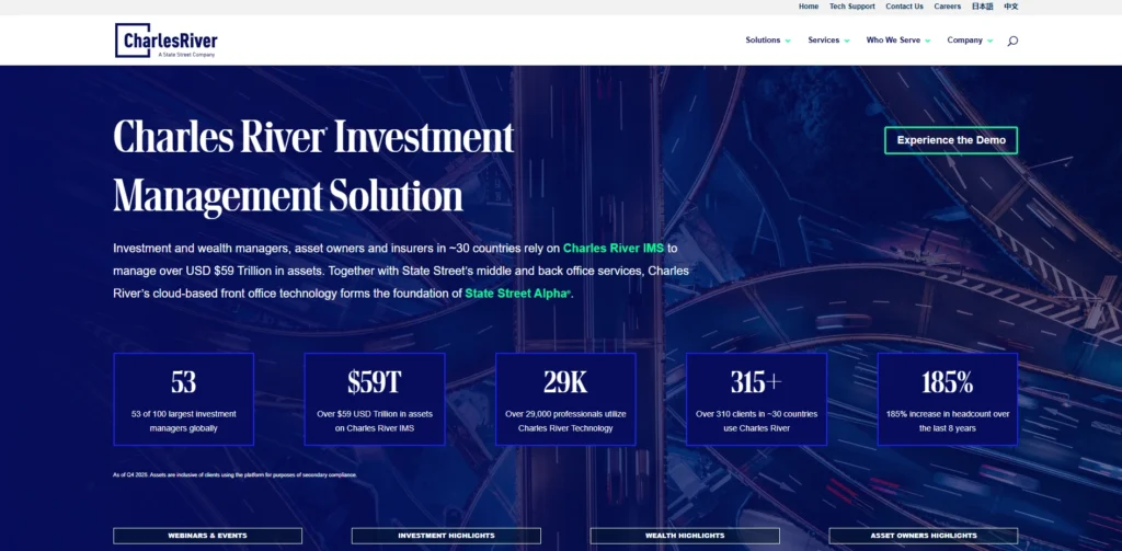 Portfolio Management Software--Charles River Investment Management Solution