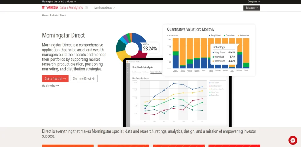 Portfolio Management Software- Morningstar Direct