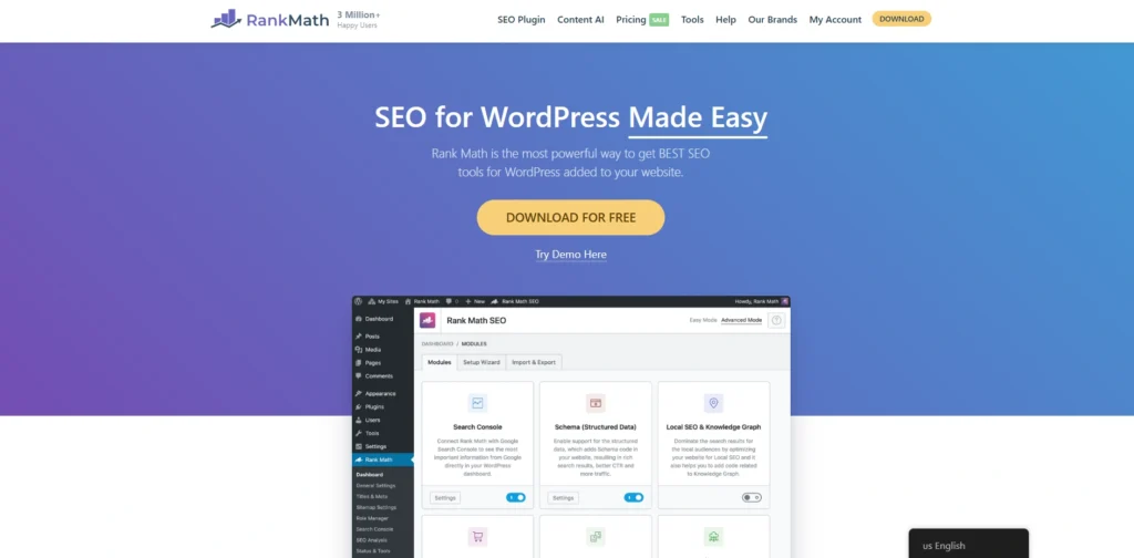 SEO Tools For Bloggers-Rank Math