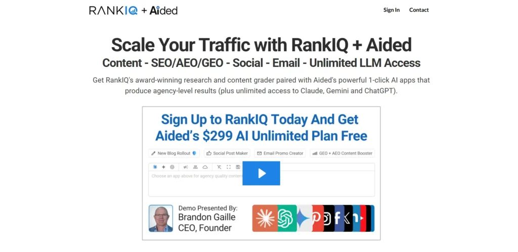 SEO Tools For Bloggers-RankIQ