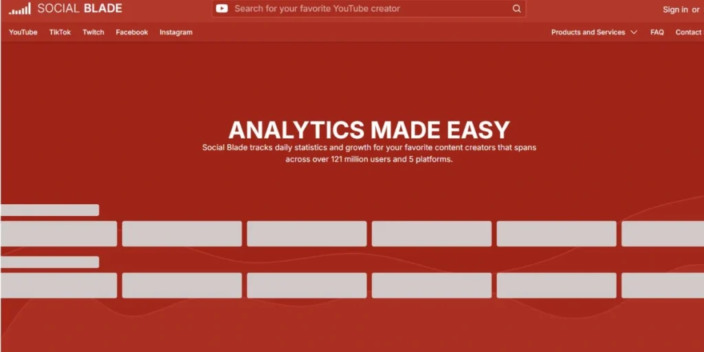 Social Blade - YouTube SEO Tools