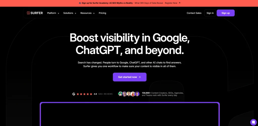 SEO Tools For Bloggers- Surfer SEO