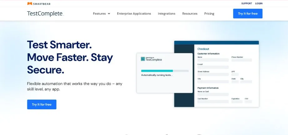 TestComplete - Salesforce Automation Software