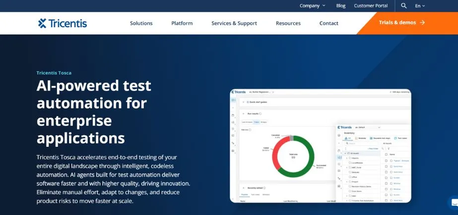 Tricentis Tosca - Salesforce Automation Software