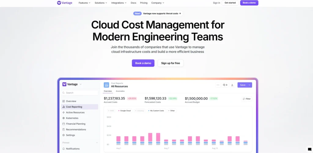 Cloud Cost Management Tools- Vantage