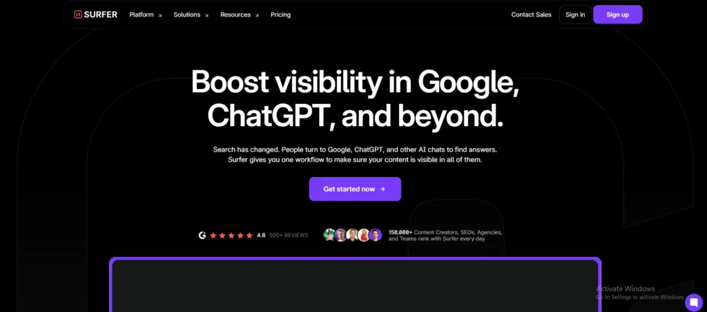 Content Optimization Tools- Surfer SEO