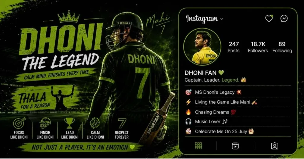 Instagram Bio for Cricket Lovers