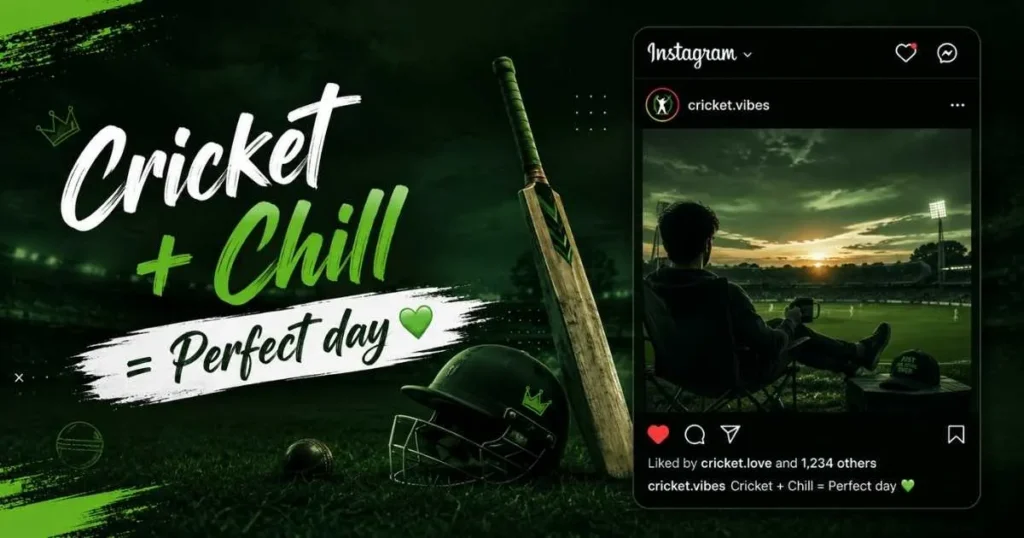Instagram Bio for Cricket Lovers