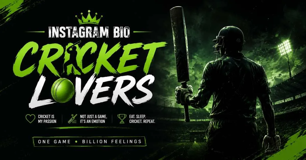 Instagram Bio for Cricket Lovers