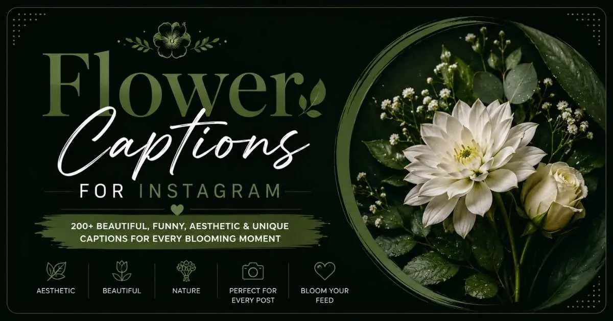 Flower Captions for Instagram
