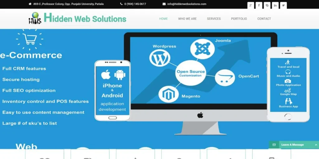 Hidden Web Solutions - IT Companies in Chandigarh