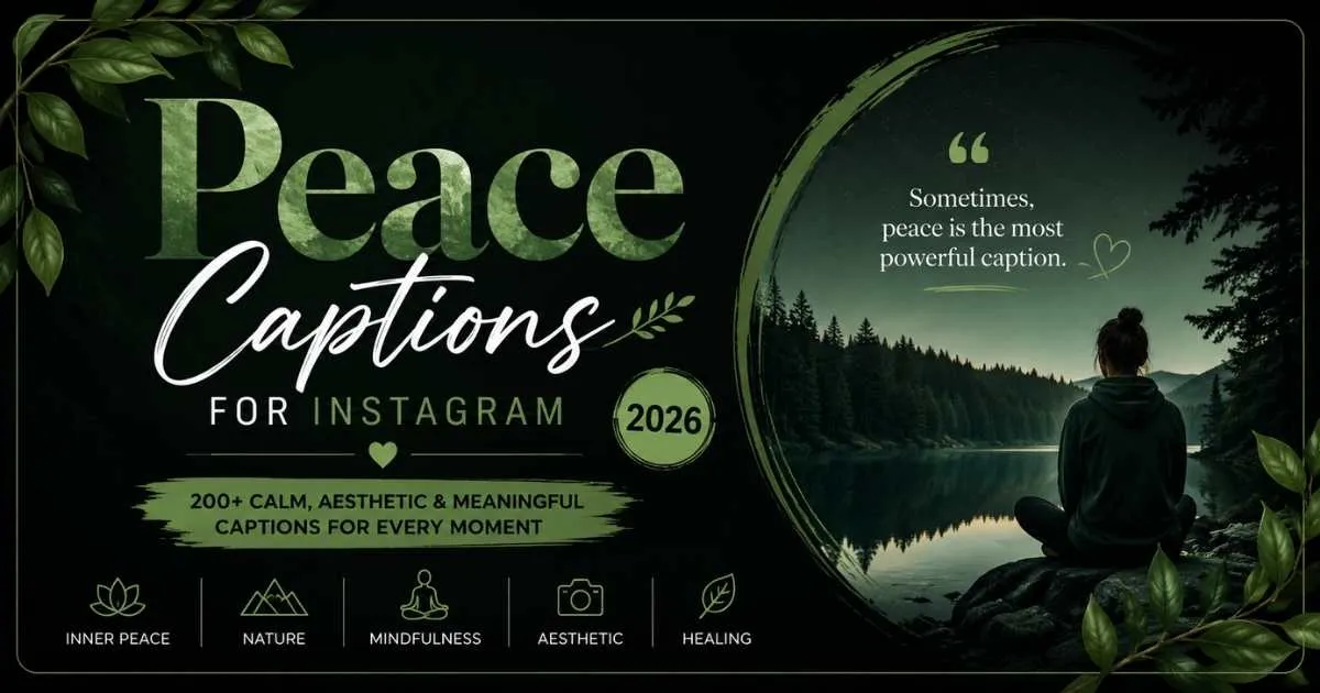 Peace Captions for Instagram