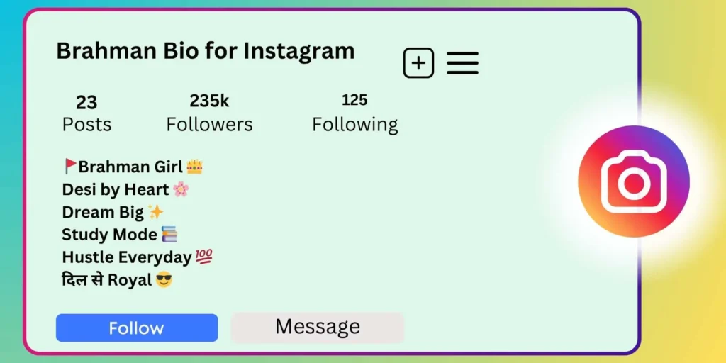 Brahman Bio for Instagram