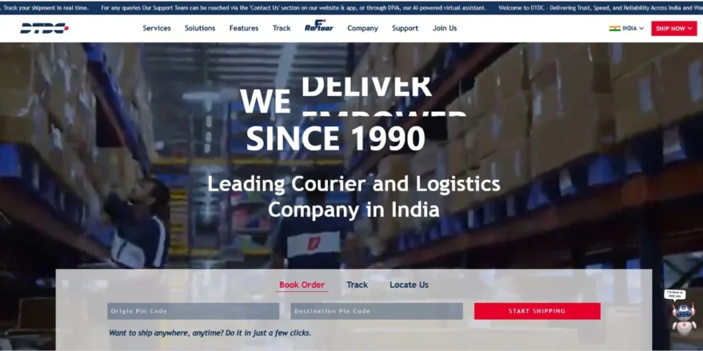 DTDC Express - Logistics Companies in Chennai