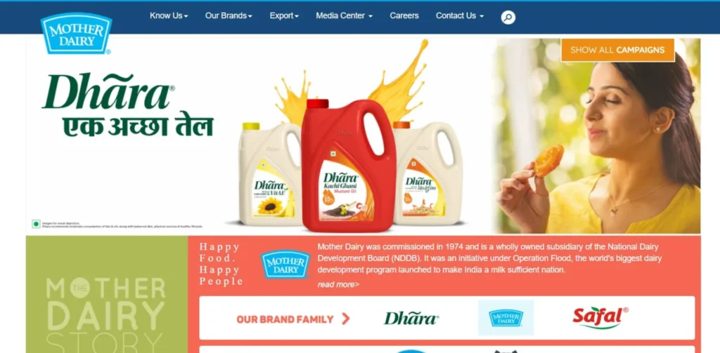 Dairy Products Companies in India