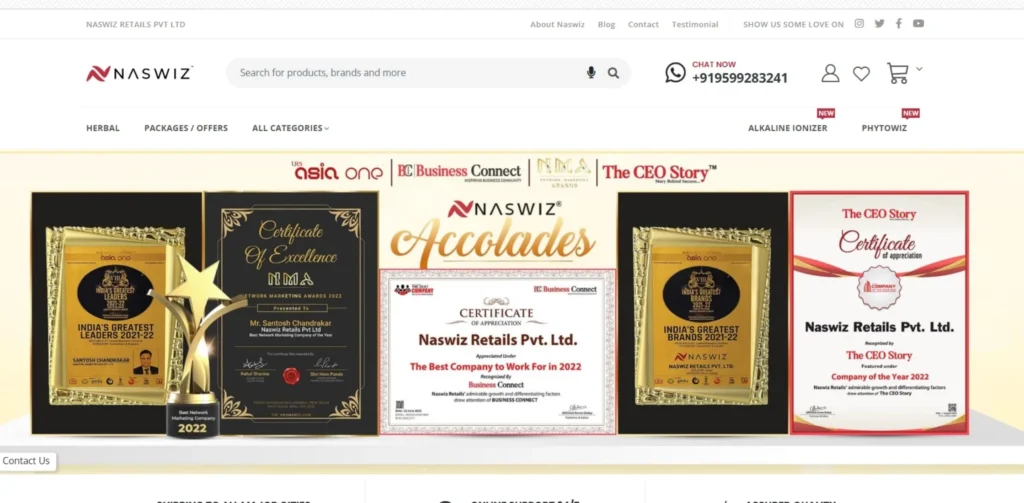 Direct Selling Companies in India - Naswiz Retails Pvt. Ltd.