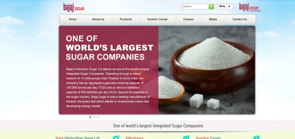 Ethanol Manufacturing Companies in India - Bajaj Hindusthan Sugar Limited