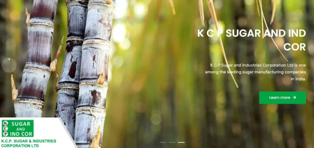 Ethanol Manufacturing Companies in India - KCP Sugar and Industries Corporation Limited
