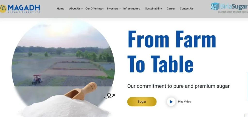 Ethanol Manufacturing Companies in India - Magadh Sugar & Energy Limited