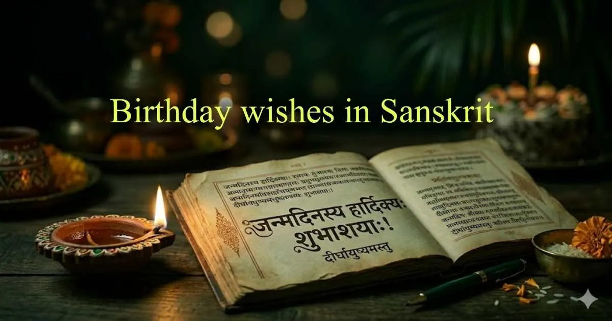 Birthday Wishes in Sanskrit