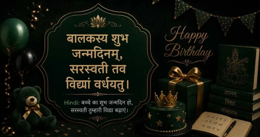 200+ Birthday Wishes in Sanskrit with Hindi & English Meaning (2026) – Shlokas, Quotes & Blessings Birthday Wishes in Sanskrit