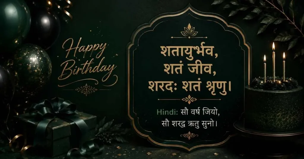 200+ Birthday Wishes in Sanskrit with Hindi & English Meaning (2026) – Shlokas, Quotes & Blessings Birthday Wishes in Sanskrit