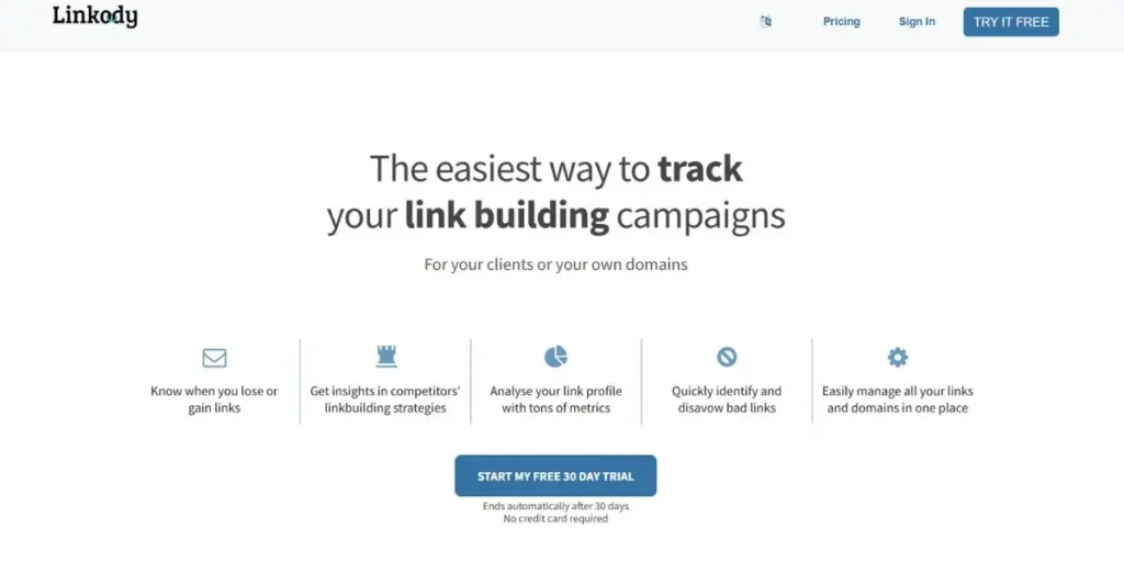 Linkody - Backlink Audit Tools