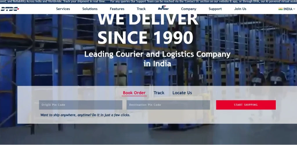 Logistics Companies in India - DTDC Express