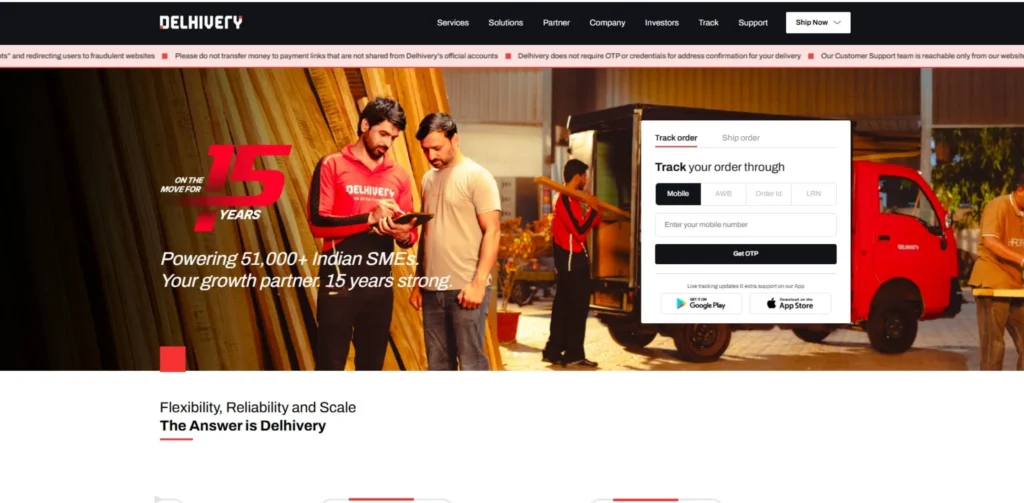 Logistics Companies in India - Delhivery
