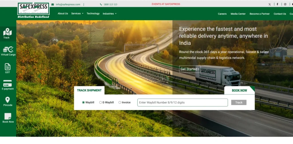 Logistics Companies in India - Safexpress