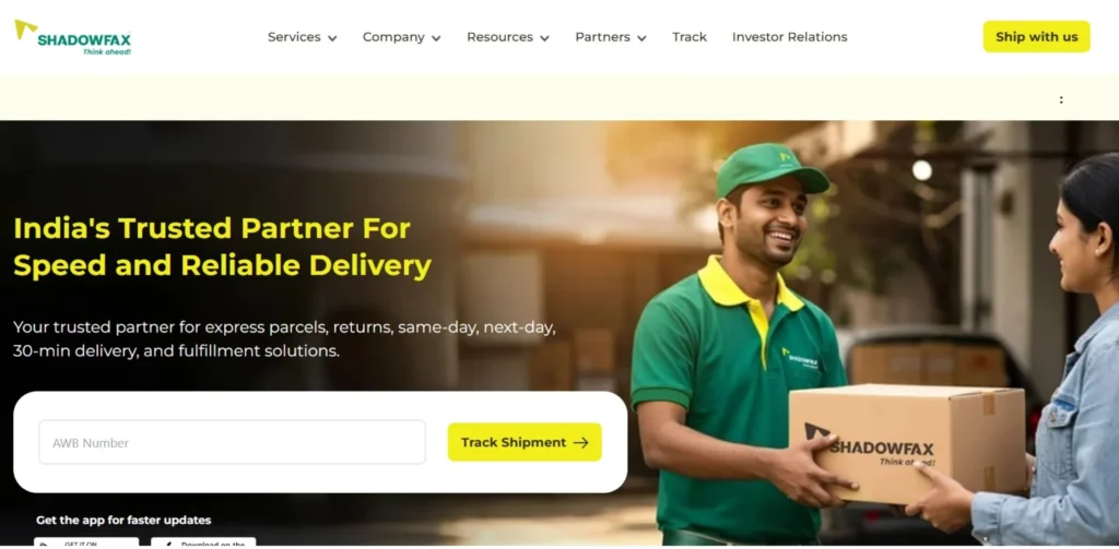 Logistics Companies in India - Shadowfax