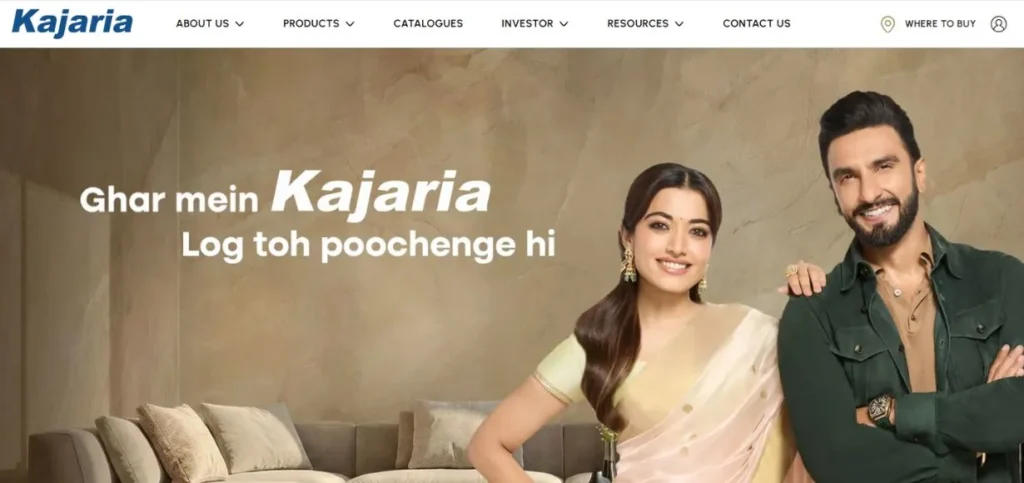 Tiles Companies in India - Kajaria Ceramics