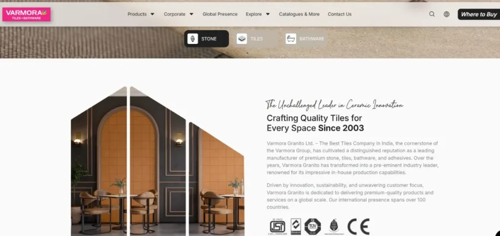 Tiles Companies in India - Varmora Granito