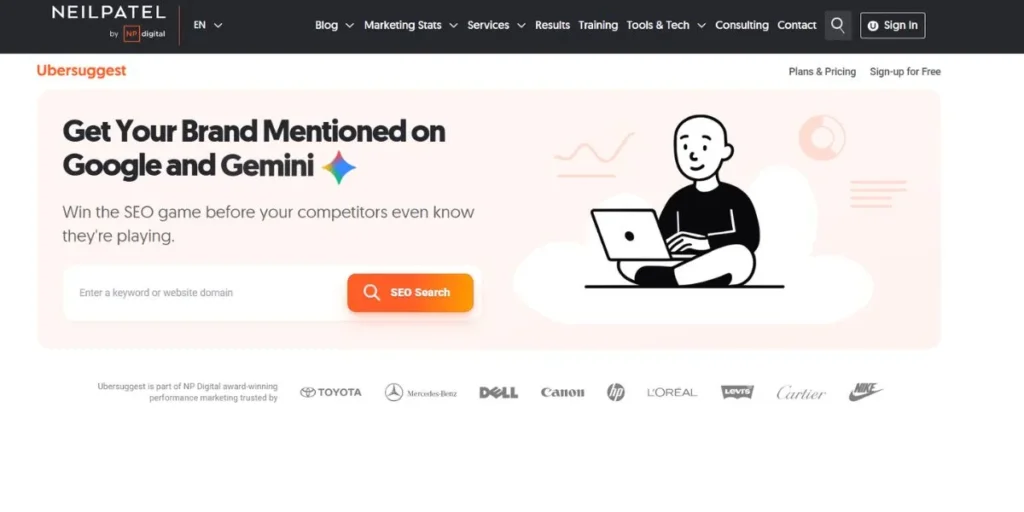 Ubersuggest - Backlink Audit Tools