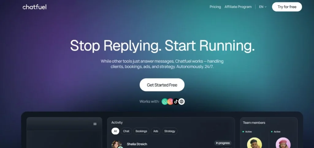 WhatsApp Chatbot Tools - Chatfuel