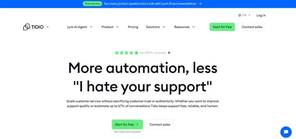 WhatsApp Chatbot Tools - Tidio